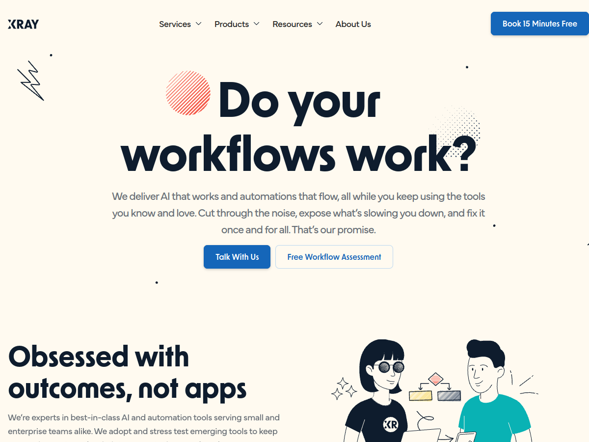 XRay website — "Do your workflows work?"
